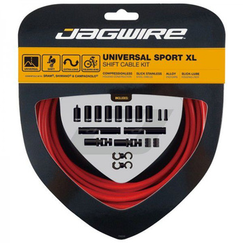 Zestaw przerzutkowy Jagwire Universal Sport XL czerwony