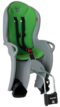Fotelik rowerowy Hamax Kiss szaro-zielony