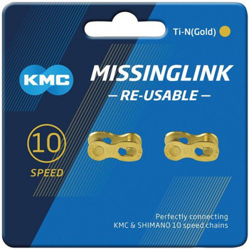Spinka KMC MissingLink 10R Ti-N Gold 10-speed 2szt.
