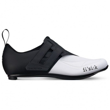 Buty triathlonowe Fizik Transiro Powerstrap R4 - czarno/białe