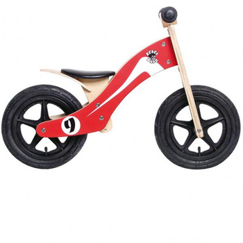 Rowerek biegowy Rebel Kidz Wood Air Holz 12" czerwony