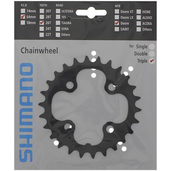 Zębatka Shimano Deore FC-M590 26T 64mm czarna