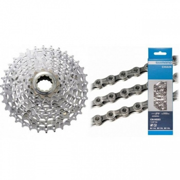 Zestaw Shimano kaseta XT CS-M770 + łańcuch CN-HG93
